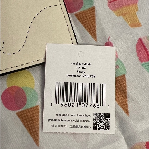 Kate Spade Honey Bee Small Slim Leather Card Holder Case - Picture 3 of 8